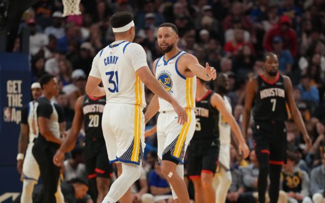 库里复出对阵火箭最后时